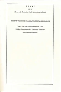Recent Trends in Narratological Research