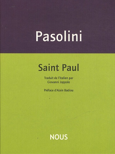 Pier Paolo Pasolini - Saint Paul.