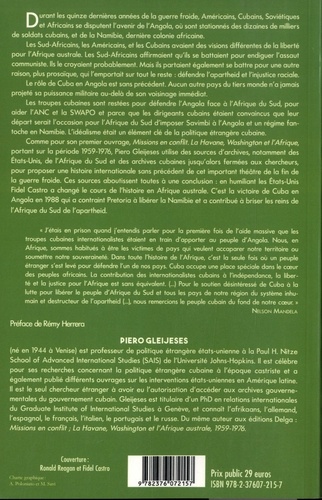 Visions de la liberté. La Havane, Washington, Pretoria et la lutte pour l’Afrique australe 1976-1991