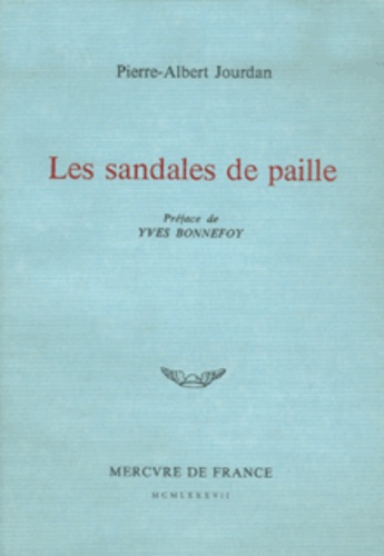 Pierre-Albert Jourdan - Les Sandales de paille.