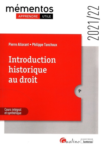 Introduction historique au droit  Edition 2021-2022