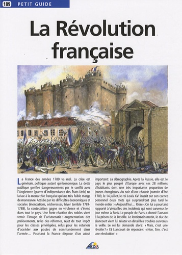 Pierre-Antoine Courouble et Olivier Fréchet - La Révolution française.