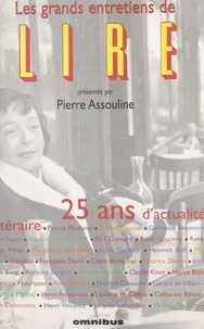 Rechercher et télécharger des livres par isbn Les grands entretiens de Lire  - 25 ans d'actualité (1975-2000)