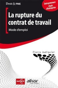 Pierre Audiguier - La rupture du contrat de travail - Mode d'emploi.