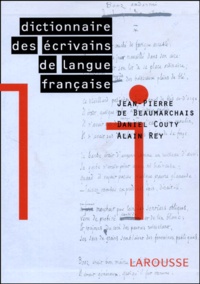 Pierre-Augustin Caron de Beaumarchais et Daniel Couty - Dictionnaire Des Ecrivains De Langue Francaise Coffret 2 Volumes.
