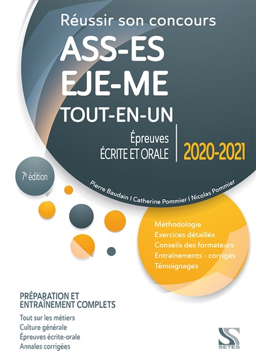 Réussir son concours ASS-EJE-ES-ME  Edition 2020-2021