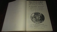 Pierre Bayle - Dictionnaire historique et critique. 4 volumes in-folio.