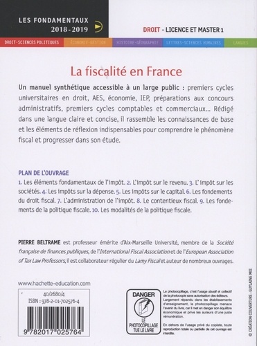 La fiscalité en France  Edition 2018-2019