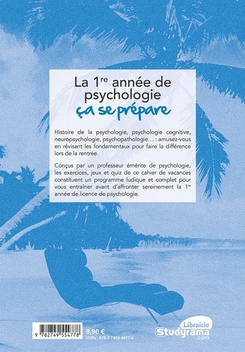 Le Cahier de Vacances pour réussir en psycho. Testez-vous !  Edition 2023