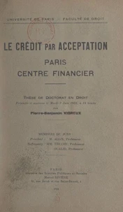 Le crédit par acceptation : Paris, centre financier