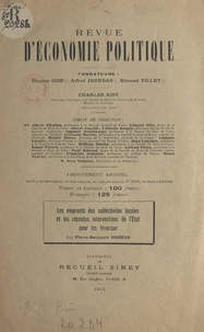Les emprunts des collectivités locales et les récentes interventions de l'État pour les favoriser