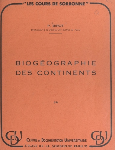 Biogéographie des continents