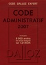 Pierre Bon et Michel Lascombe - Code administratif 2007. 1 Cédérom