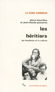 Télécharger gratuitement le fichier pdf des livres LES HERITIERS.  - Les étudiants et la culture par Pierre Bourdieu, Jean-Claude Passeron en francais 9782707300812