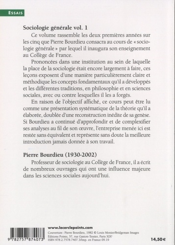 Sociologie générale. Volume 1, Cours au Collège de France (1981-1983)