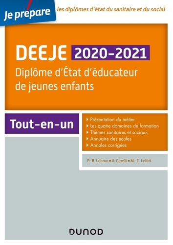 DEEJE. Diplôme d'Etat d'éducateur de jeunes enfants  Edition 2020-2021