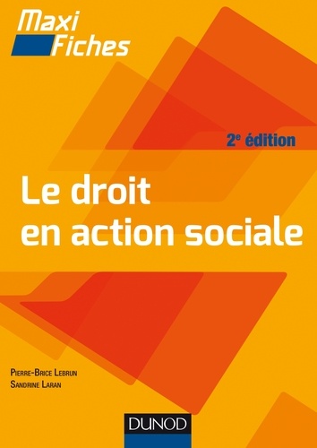 Pierre-Brice Lebrun et Sandrine Laran - Maxi-fiches - Le droit en action sociale.