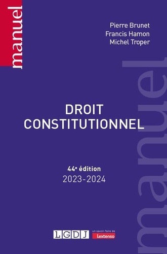 Droit constitutionnel  Edition 2023-2024