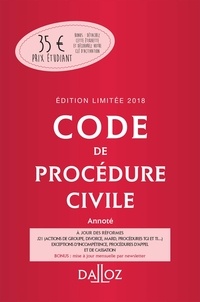 Pierre Callé et Laurent Dargent - Code de procédure civile 2018.