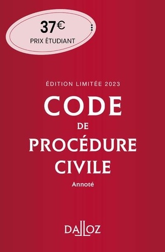 Pierre Callé et Géraldine Maugain - Code de procédure civile annoté 2023.