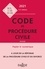 Code de procédure civile annoté  Edition 2021