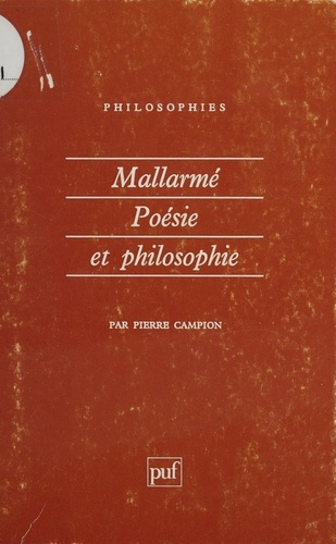 Mallarmé. Poésie et philosophie