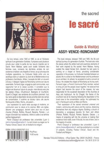 Itinéraire spirituel. Léger, Matisse, Chagall, Le Corbusier