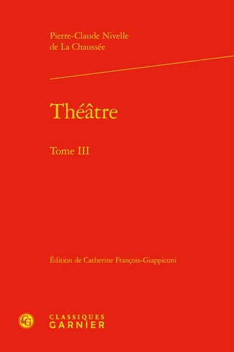 Théâtre. Tome 3