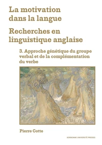 La Motivation dans la langue. Recherches en linguistique anglaise