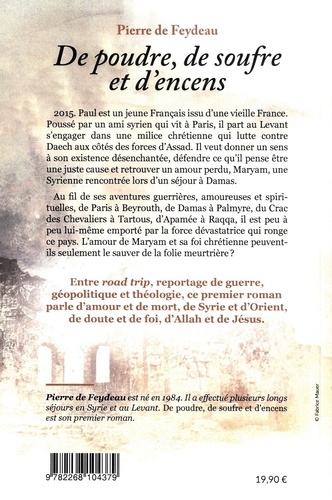 De poudre, de soufre et d'encens de Pierre de Feydeau - Grand Format -  Livre - Decitre