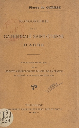 Monographie de la cathédrale Saint-Étienne d'Agde