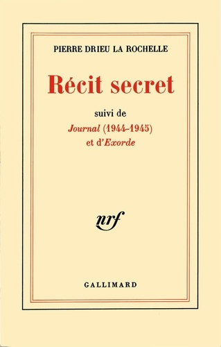Récit Secret/Journal (1944-1945)/Exorde
