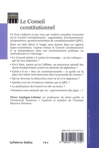 Le Conseil constitutionnel 10e édition
