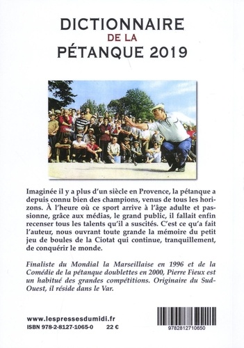 Dictionnaire de la pétanque  Edition 2019