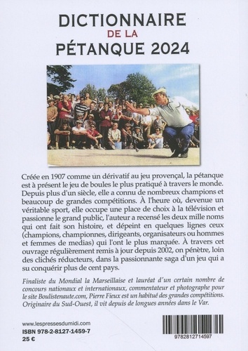Dictionnaire de la pétanque  Edition 2024