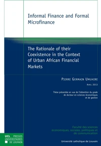 Informal Finance and Formal Microfinance