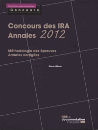 Pierre Gévart - Concours des IRA - Annales 2012.