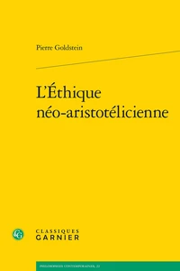 L'Ethique néo-aristotélicienne