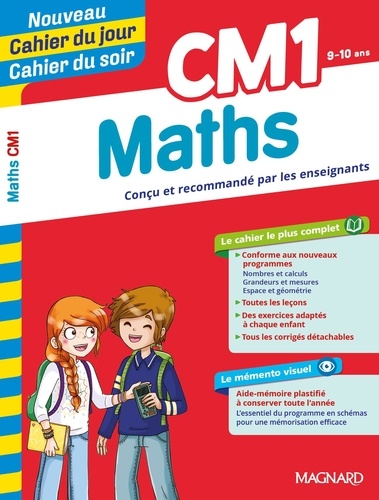 Cahier du jour/Cahier du soir Maths CM1 + mémento  Edition 2019
