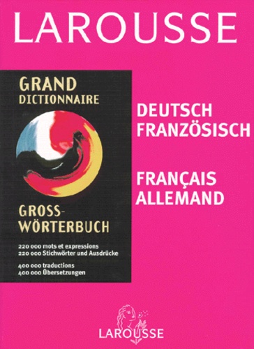 Grand Dictionnaire Francais Allemand Et Allemand De Pierre Grappin Livre Decitre