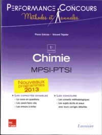 Pierre Grécias et Vincent Tejedor - Chimie MPSI-PTSI 1re année.