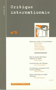 Pierre Hassner - Critique Internationale N° 5 Automne 1999.