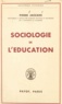 Pierre Jaccard - Sociologie de l'éducation.