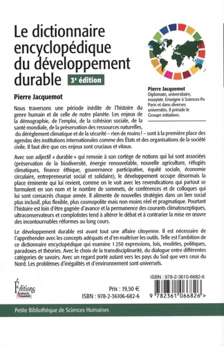 Le dictionnaire encyclopédique du développement durable 3e édition