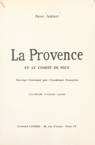 La Provence et le comté de Nice