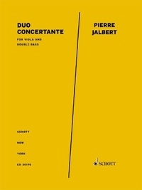 Pierre Jalbert - Duo Concertante - for viola and double bass. viola and double bass. Partition..
