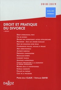 Pierre-Jean Claux et Stéphane David - Droit et pratique du divorce.