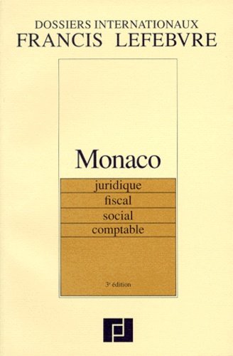 Pierre-Jean Douvier - Monaco juridique, fiscal, social, comptable.