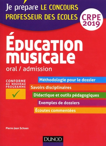 Pierre-Jean Schoen - Education musicale CRPE - Oral / admission Professeur des écoles Concours.