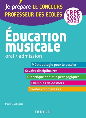 Education musicale CRPE. Oral / admission CRPE  Edition 2020-2021